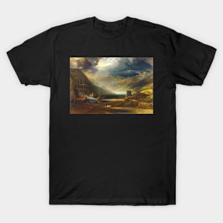 A Storm Passing Off on the Coast of Merionethshire (1818) T-Shirt